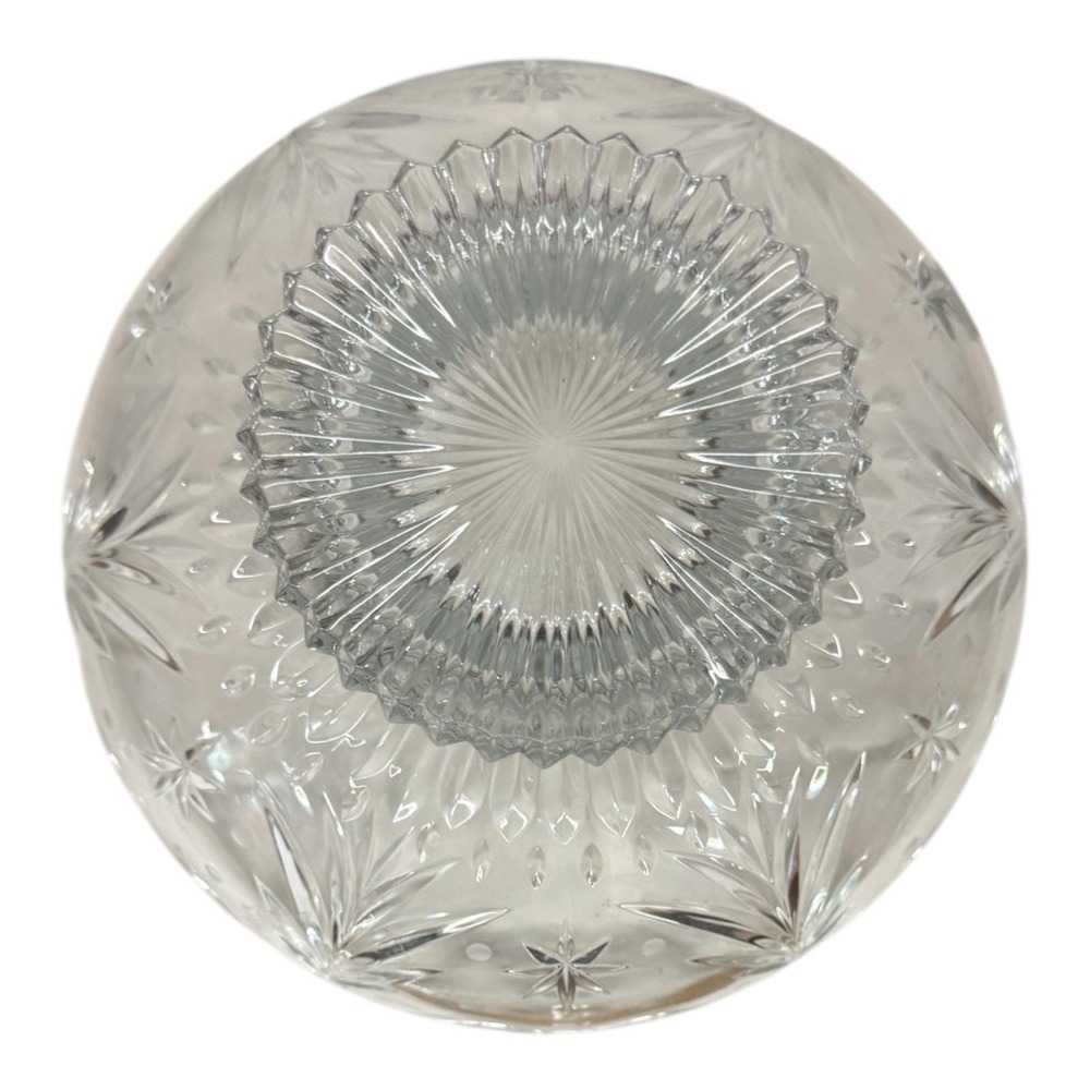 Celebrations by Mikasa Crystal Glass Bowl Footed Christmas Night  Collection 10" - Picture 4 of 4